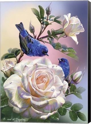 Framed Birds of happiness Print