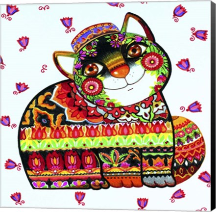 Framed Tatar Cat Print