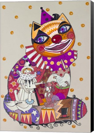 Framed Clown 3 Print