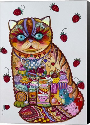 Framed Tea And Cupcakes 3 Print