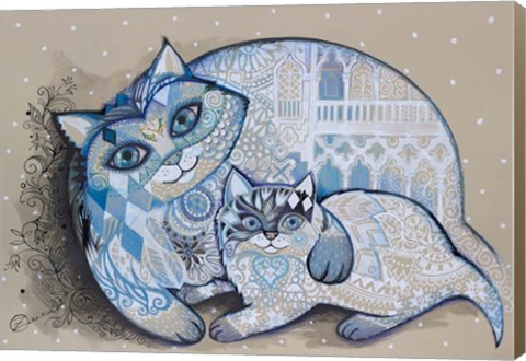 Framed Venice In Snow Print