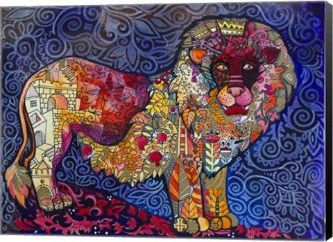 Framed Lion The King Print