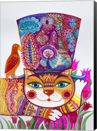 Framed Cat in the Hat 1 Print