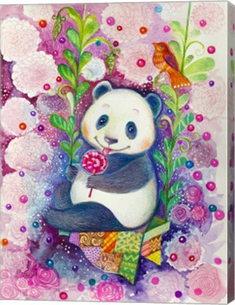 Framed Candy Magic Panda Print