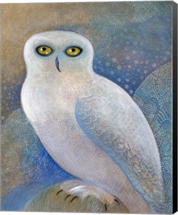 Framed Snowy Owl 1 Print