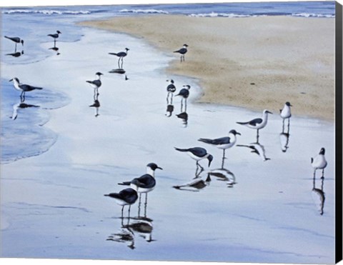 Framed Many Birds Print