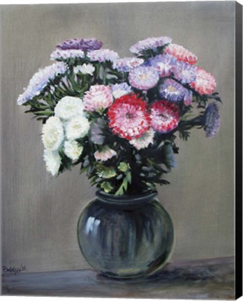 Framed Asters Print