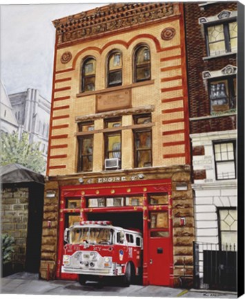 Framed Fdny Engine 47 Print