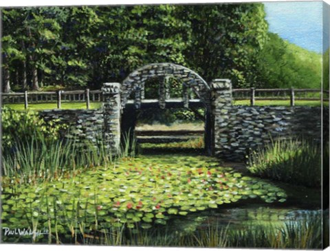 Framed Garden Bridge Print