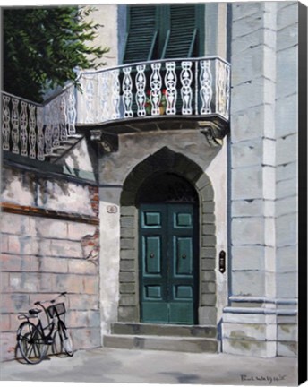 Framed Green Door Print