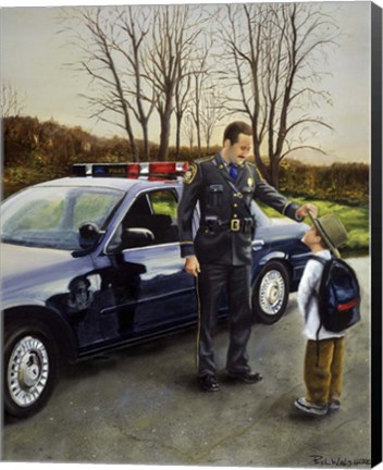 Framed Police Print
