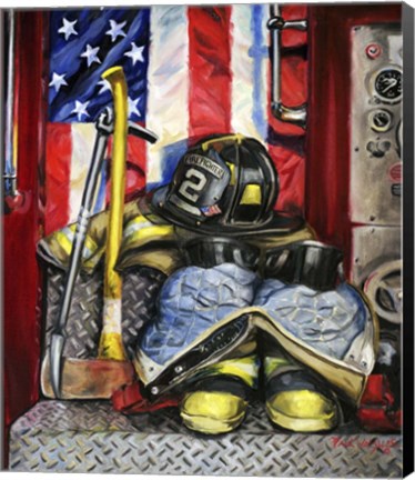 Framed Symbols Of Heroism Print