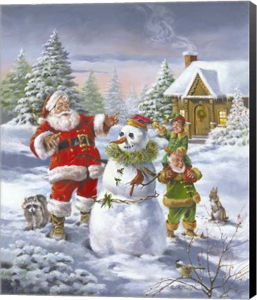 Framed Christmas Friends Print