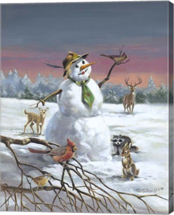 Framed Mr Snow And Friends Print