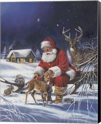 Framed Santa&#39;s Love Print