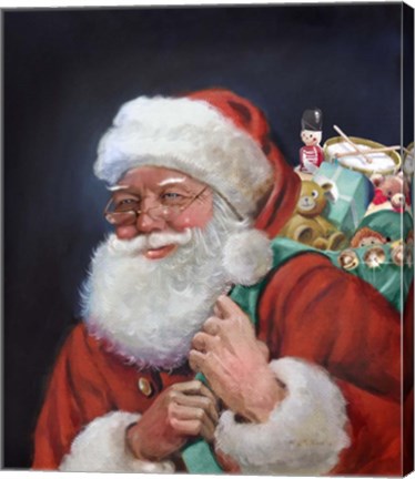 Framed Santa 1 Print