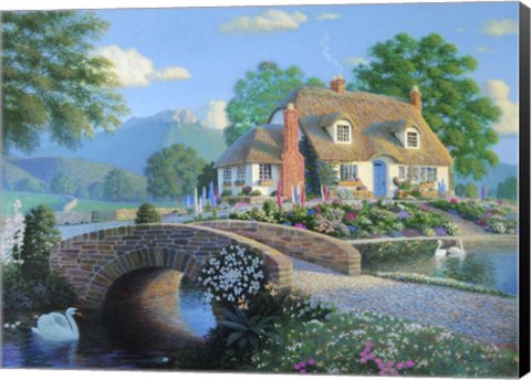 Framed Country Bridge Print