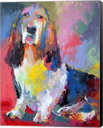 Framed Basset Hound Print