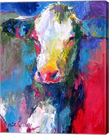 Framed Cow 2 Print