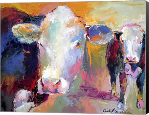 Framed Cows Print
