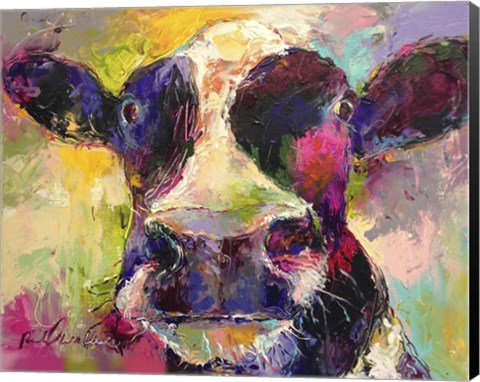 Framed Cow 3 Print