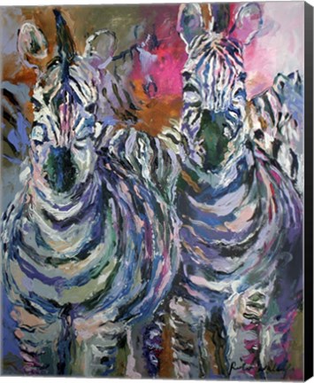 Framed Zebra Print