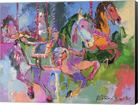 Framed Carousel Horse 3 Print