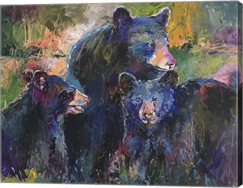 Framed Bear Family Print