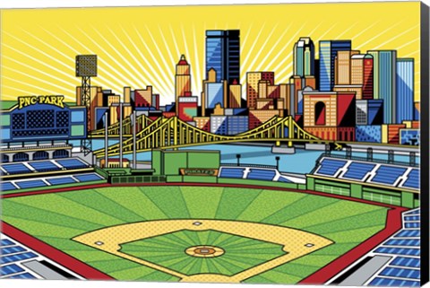 Framed PNC Park Pittsburgh Print
