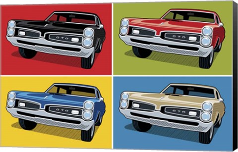 Framed 1967 GTO Classic Car Print