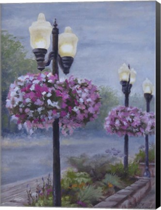 Framed Hanging Baskets Print