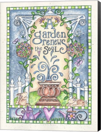 Framed Garden Renews The Soul Print