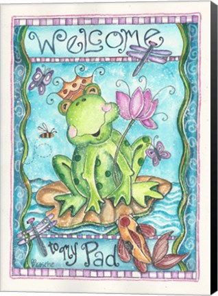 Framed Welcome To My Pad Print