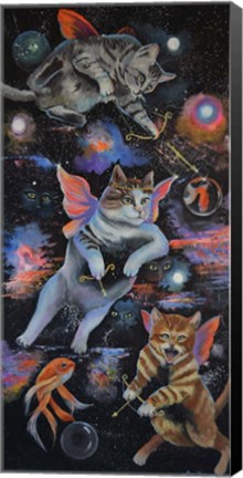 Framed Cat Heaven Print