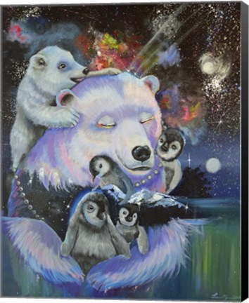 Framed Polar Bear Express Print