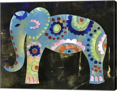 Framed Boho Elephant 3 Print