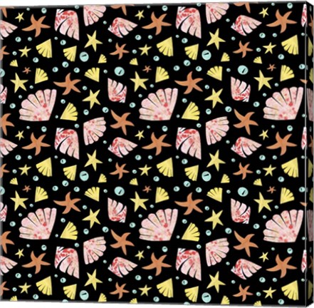 Framed Coastal Pattern 2 Print