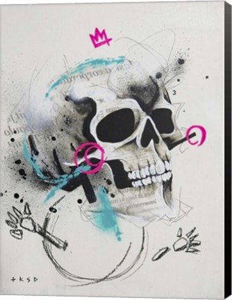 Framed Skull 1 Print