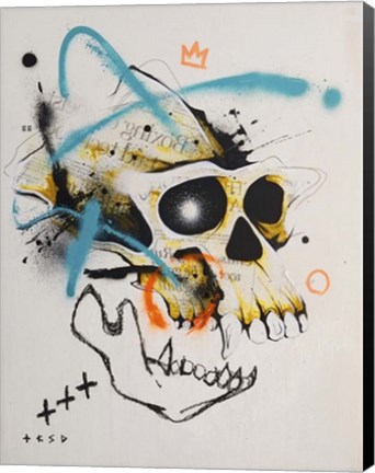 Framed Skull 2 Print
