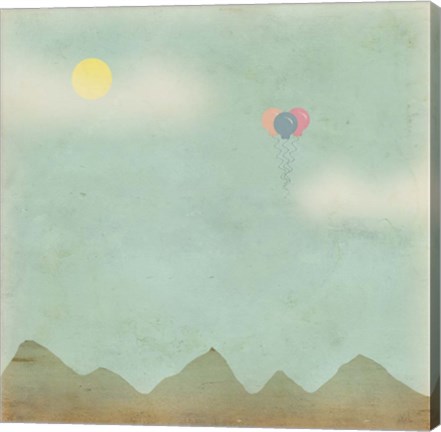 Framed Over the Mountains Print