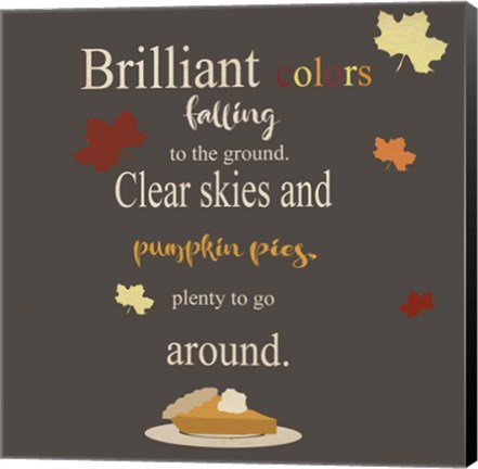 Framed Brilliant Colors Print
