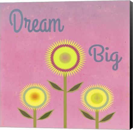 Framed Dream Big Pink Print