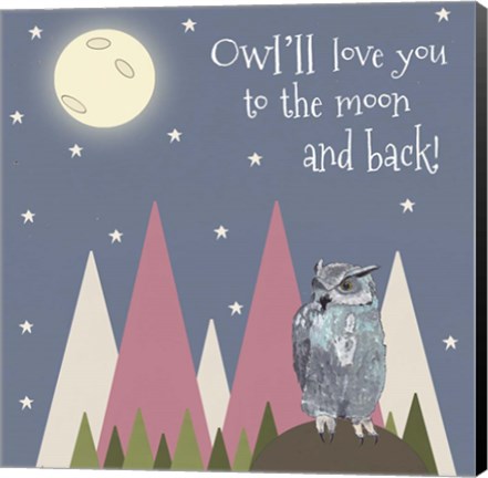Framed Owl&#39;ll Love You Print
