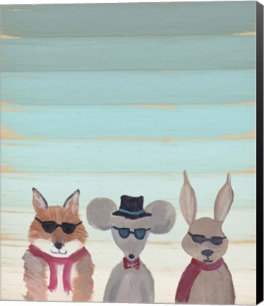 Framed Hipster Animals Print