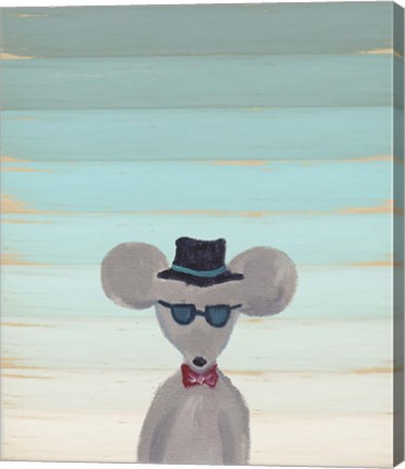 Framed Hipster Mouse Print