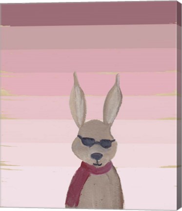 Framed Hipster Rabbit Print
