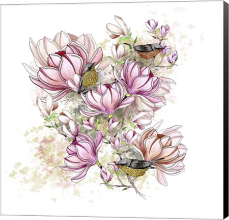 Framed Glorious Magnolia Days Print
