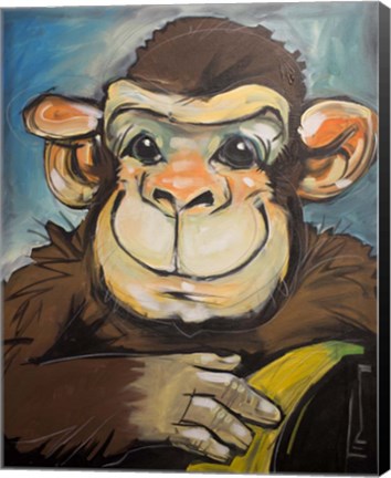 Framed Sam The Monkey Print