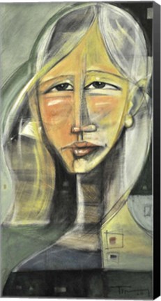 Framed Young Woman Print