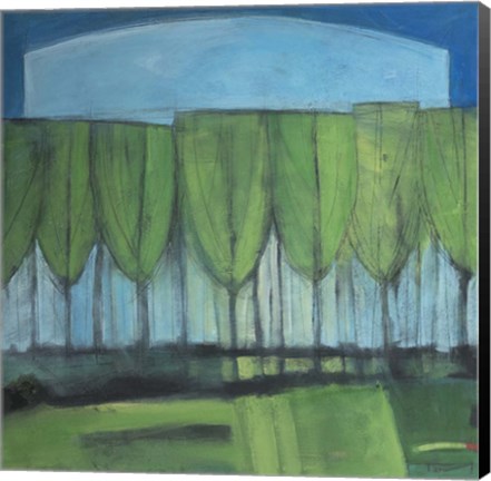 Framed Wineglass Trees Late Afternoon Print